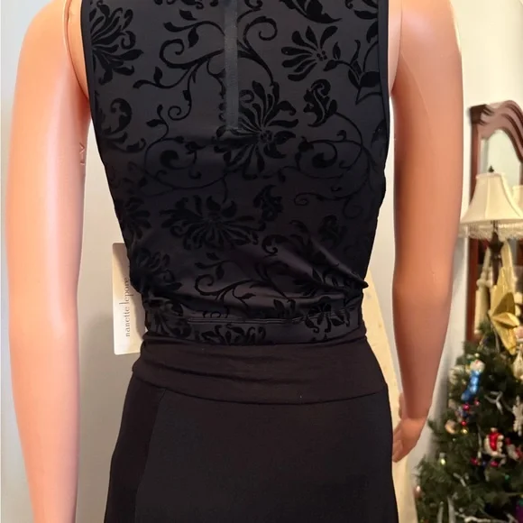 Nanette Lepore Black Floral Tank Top - Picture 2 of 4